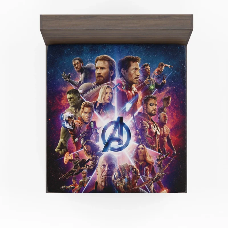 Star-Studded Cast of Heroes in Avengers: Infinity War Fitted Sheet