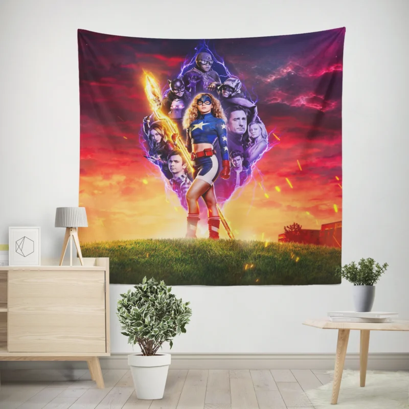 Stargirl TV Show: Hourman Hour of Power  Wall Tapestry