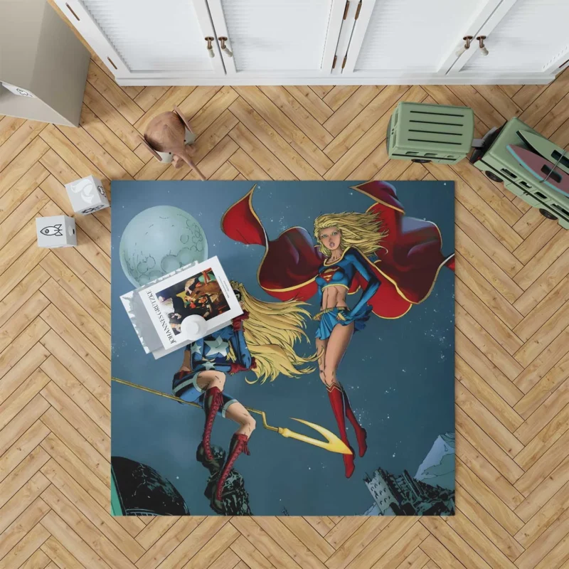 Stargirl Wallpaper: A Cosmic Heroine Floor Rug