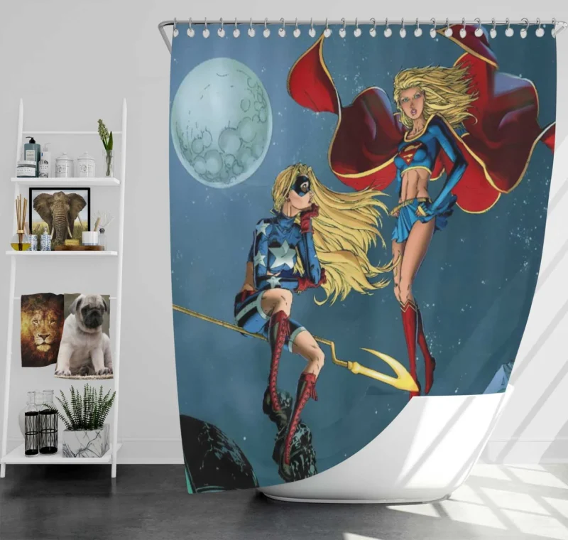 Stargirl Wallpaper: A Cosmic Heroine Shower Curtain
