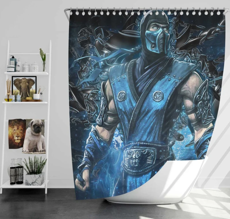 Sub-Zero: The Cold Fighter of Mortal Kombat Shower Curtain