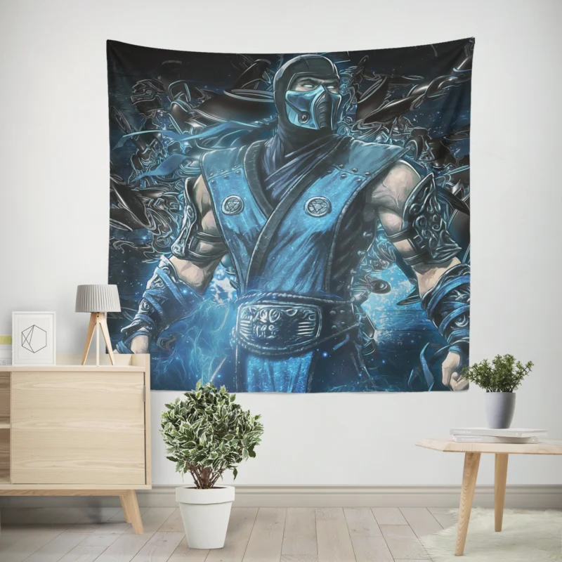 Sub-Zero: The Cold Fighter of Mortal Kombat  Wall Tapestry