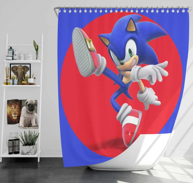 Super Smash Bros. Ultimate: Sonic Smash Moves Shower Curtain
