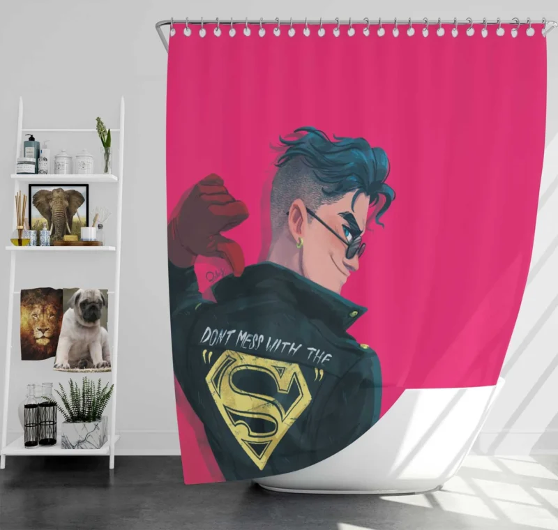 Superboy in Convergence: Conner Kent Story Shower Curtain