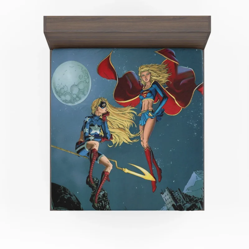 Supergirl and Stargirl: Cosmic Heroes Fitted Sheet