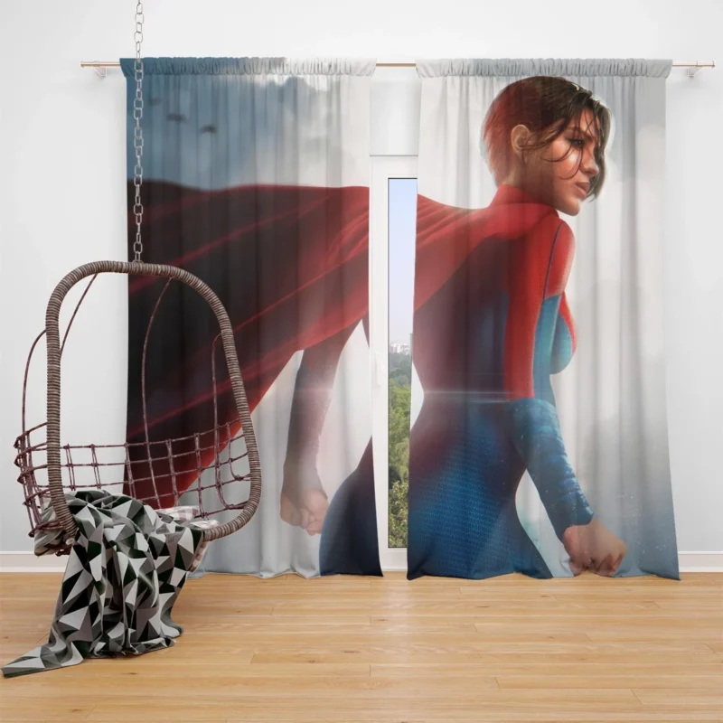 Supergirl in The Flash (2023): Sasha Calle Window Curtain