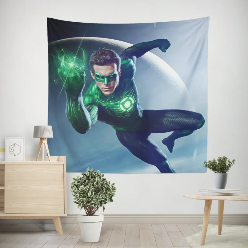 Superhero Spotlight: John Stewart (Green Lantern)  Wall Tapestry