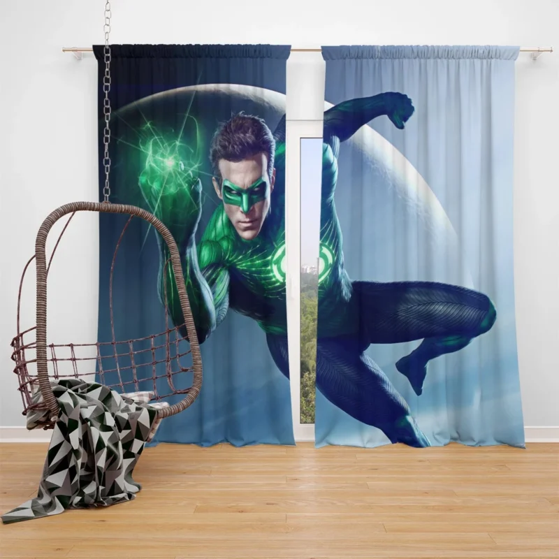 Superhero Spotlight: John Stewart (Green Lantern) Window Curtain