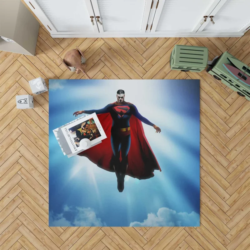 Superman Adventures in DC Comics Floor Rug