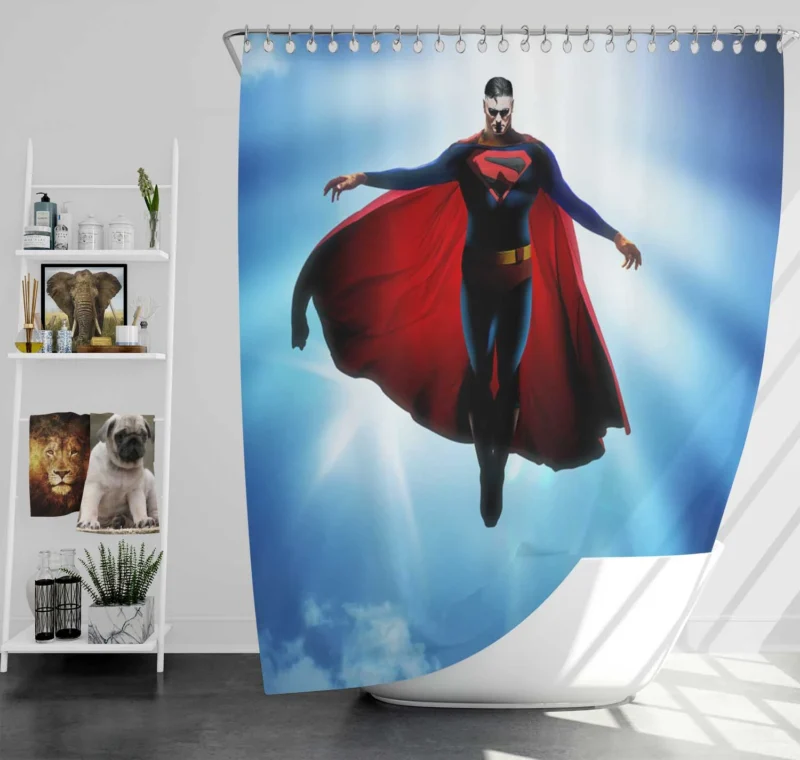 Superman Adventures in DC Comics Shower Curtain