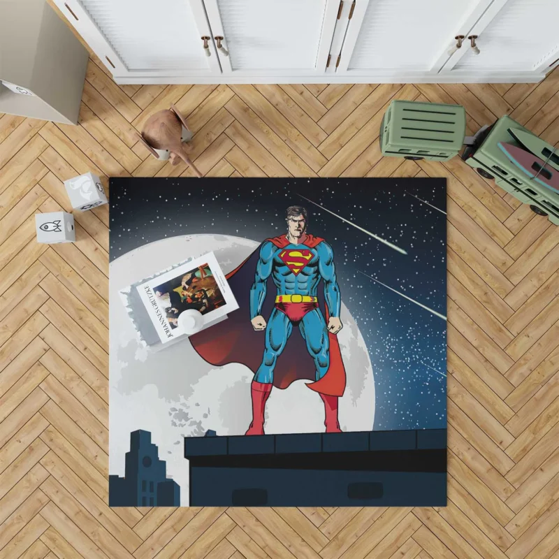 Superman Comics: Metropolis Hero Floor Rug