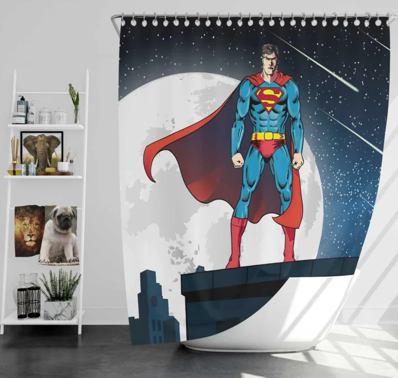 Superman Comics: Metropolis Hero Shower Curtain
