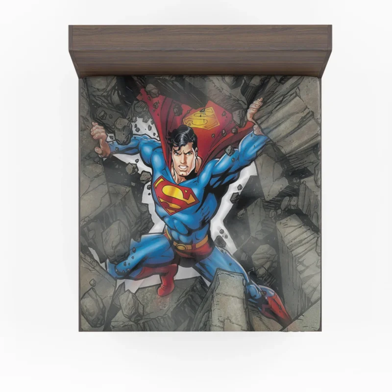 Superman Comics: The Heroic Journey Fitted Sheet