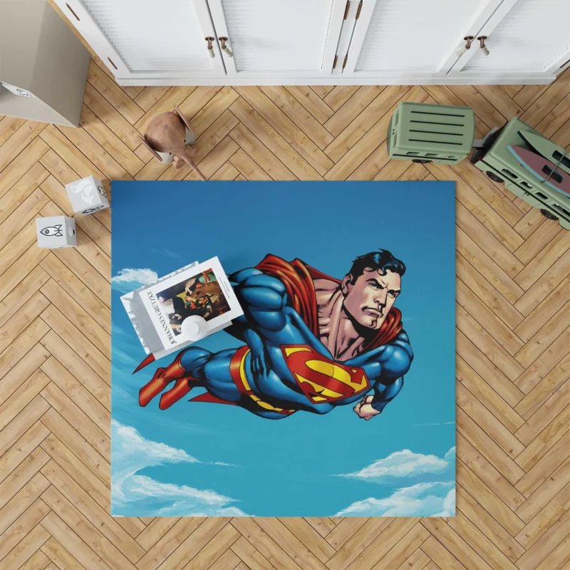 Superman Comics: The Legendary Hero Floor Rug