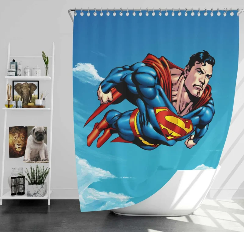 Superman Comics: The Legendary Hero Shower Curtain