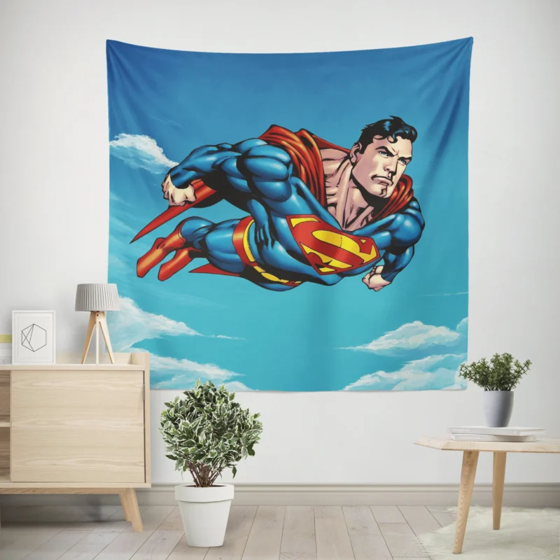Superman Comics: The Legendary Hero  Wall Tapestry