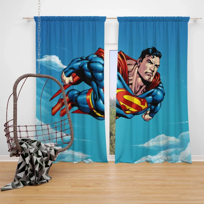 Superman Comics: The Legendary Hero Window Curtain