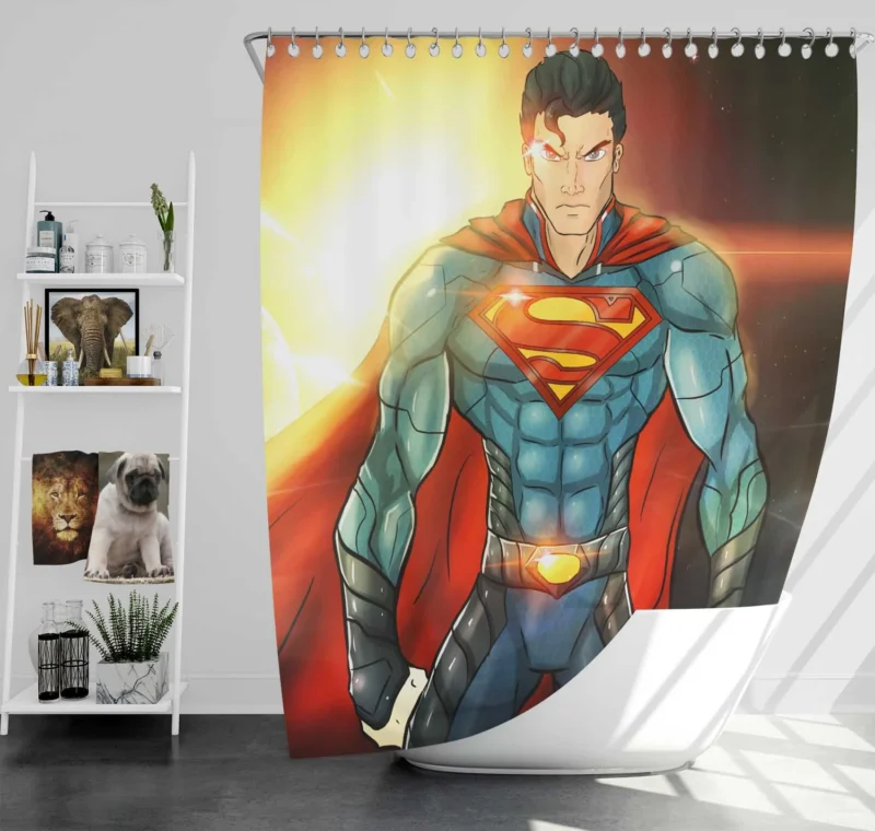 Superman Comics: The Man of Steel Shower Curtain