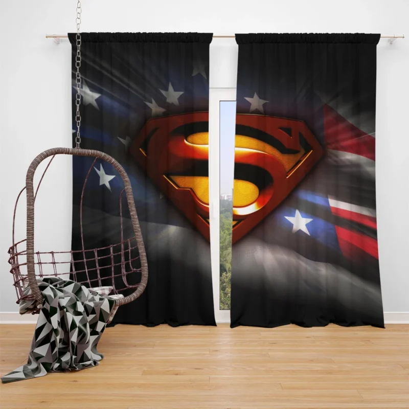Superman: DC Man of Steel Window Curtain