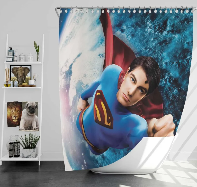Superman Returns: The Hero Comeback Shower Curtain