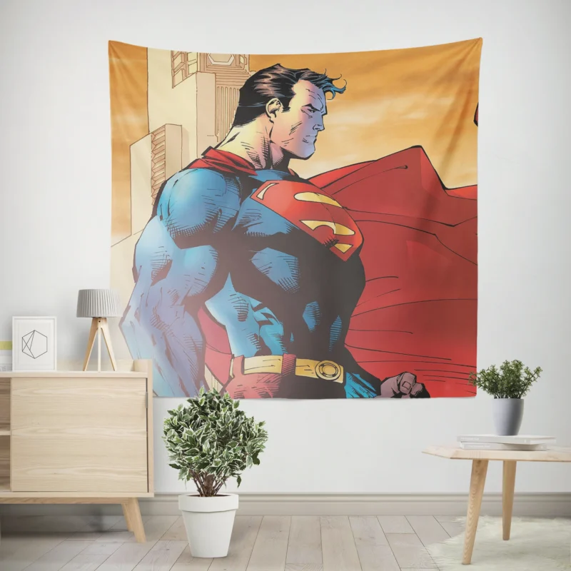 Superman Wallpaper: Emblem of Heroism  Wall Tapestry
