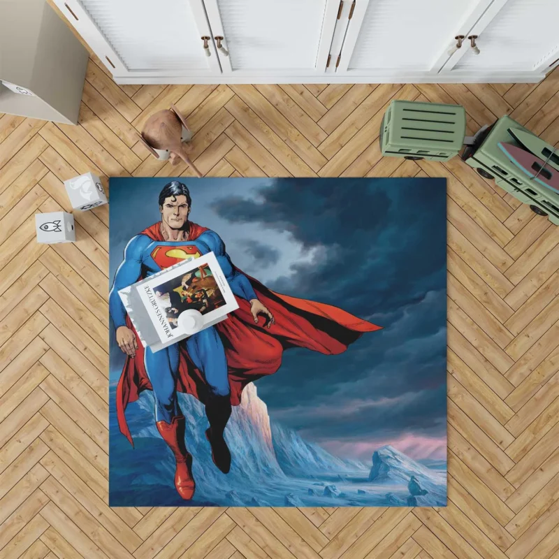 Superman Wallpaper: Symbol of Hope Floor Rug