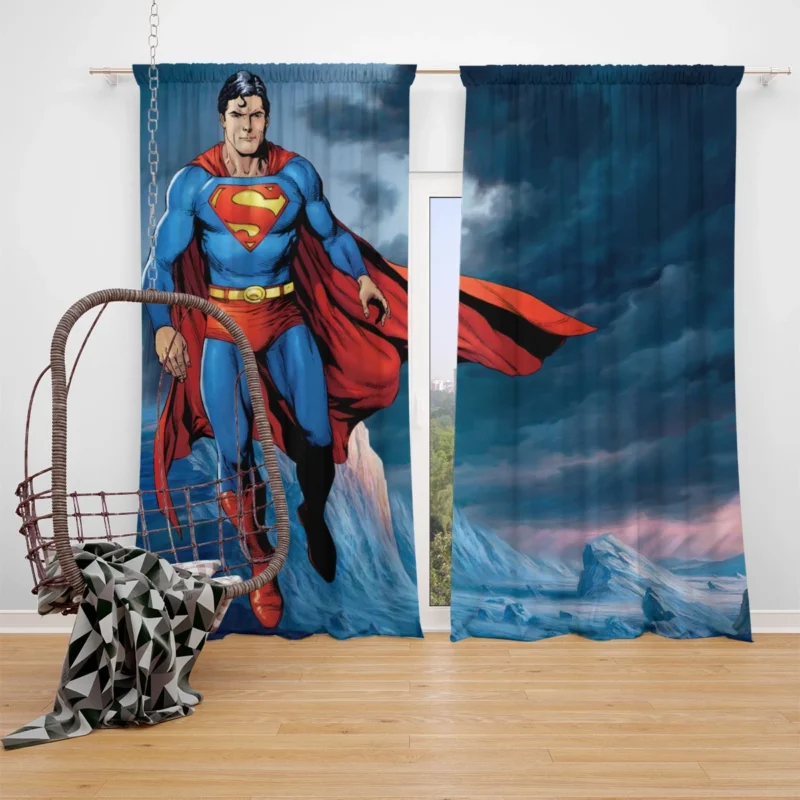 Superman Wallpaper: Symbol of Hope Window Curtain