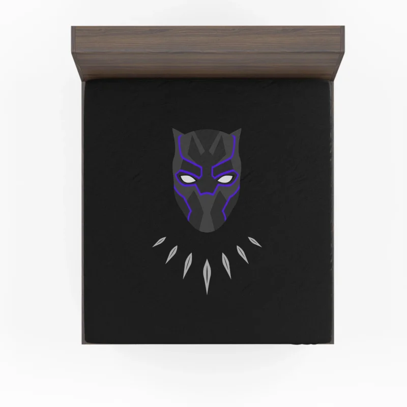 TChalla Adventure as Black Panther Fitted Sheet