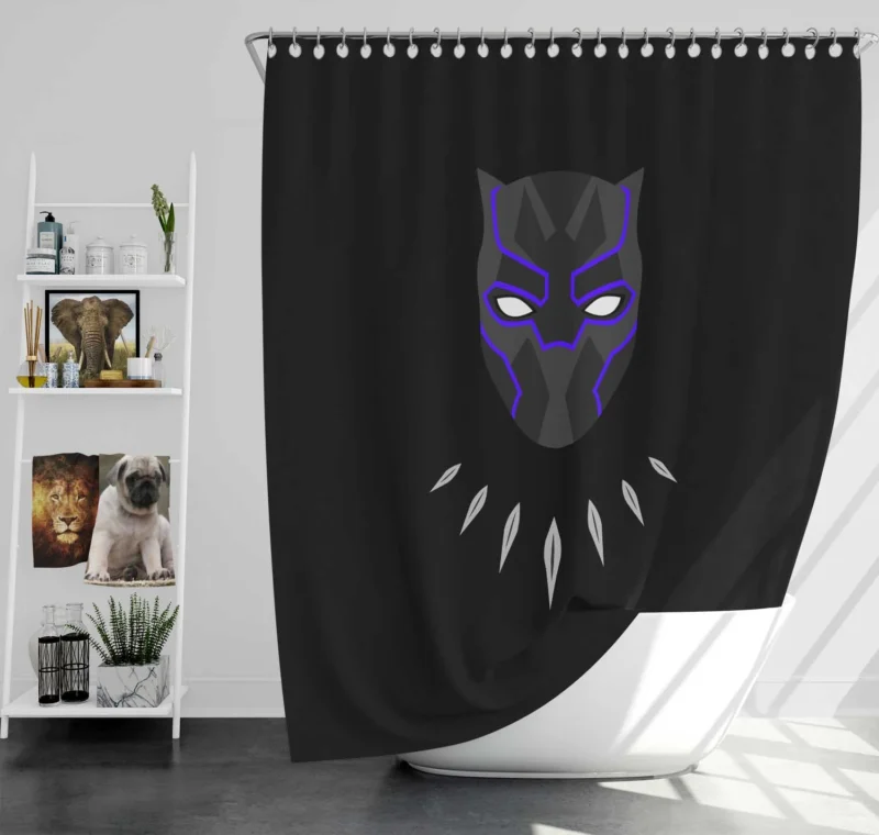 TChalla Adventure as Black Panther Shower Curtain