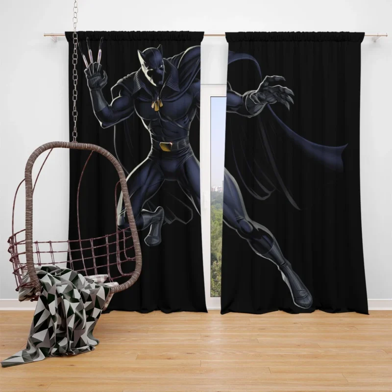 TChalla Legacy as Black Panther Window Curtain