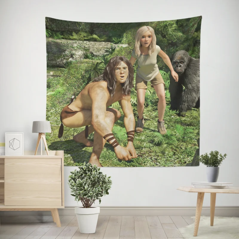 Tarzan (2013): A Love Story in the Jungle  Wall Tapestry