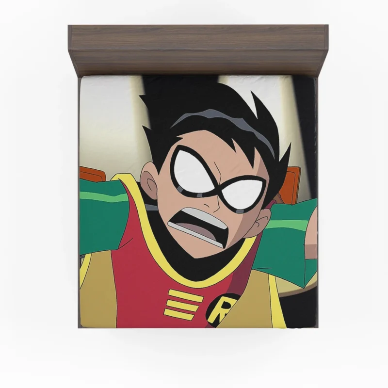 Teen Titans TV Show: Dick Grayson as Robin Fitted Sheet