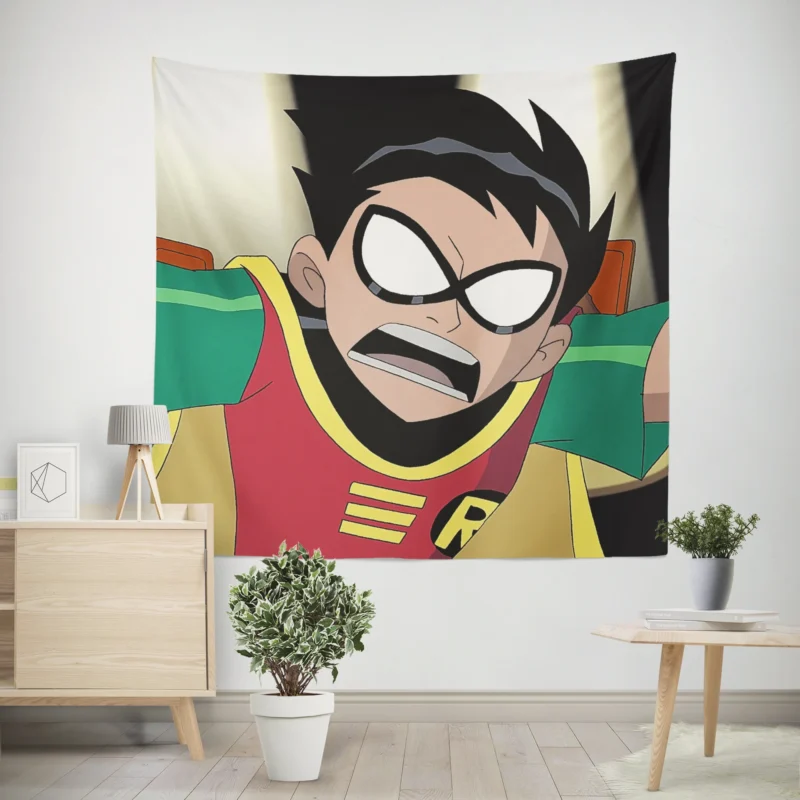 Teen Titans TV Show: Dick Grayson as Robin  Wall Tapestry