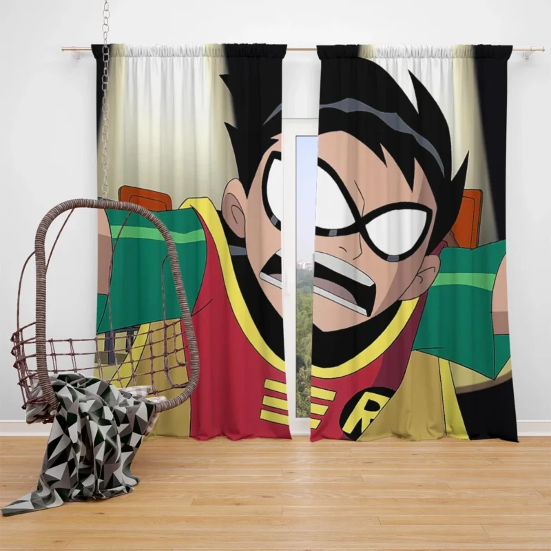 Teen Titans TV Show: Dick Grayson as Robin Window Curtain