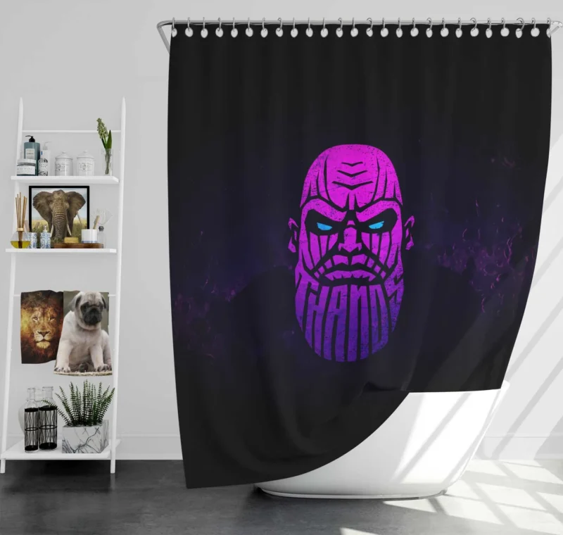 Thanos Comics: Marvel Cosmic Villain Shower Curtain
