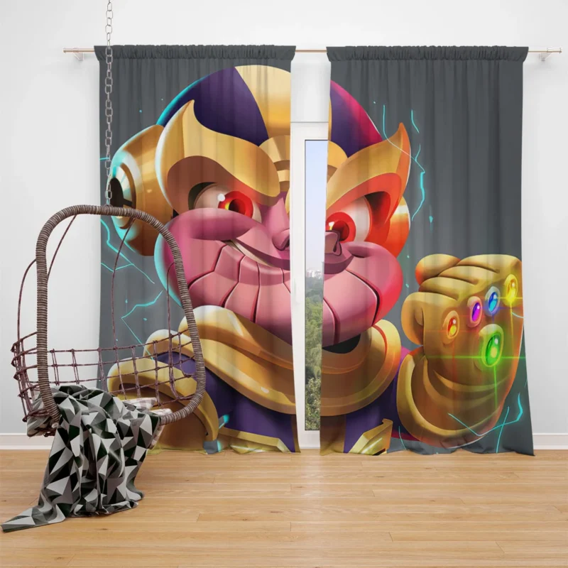 Thanos Comics: The Cosmic Conqueror Window Curtain