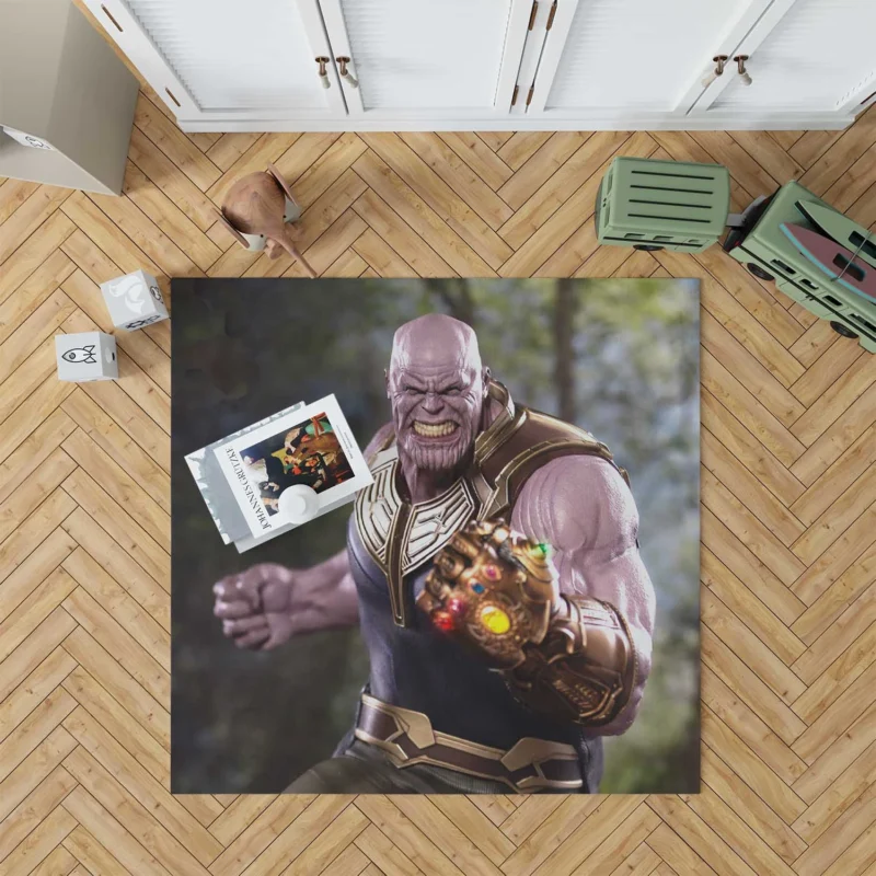 Thanos Comics: The Power of Infinity Gauntlet Floor Rug