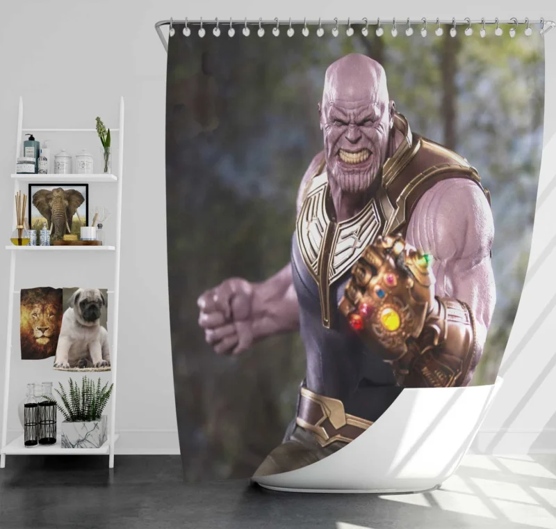 Thanos Comics: The Power of Infinity Gauntlet Shower Curtain