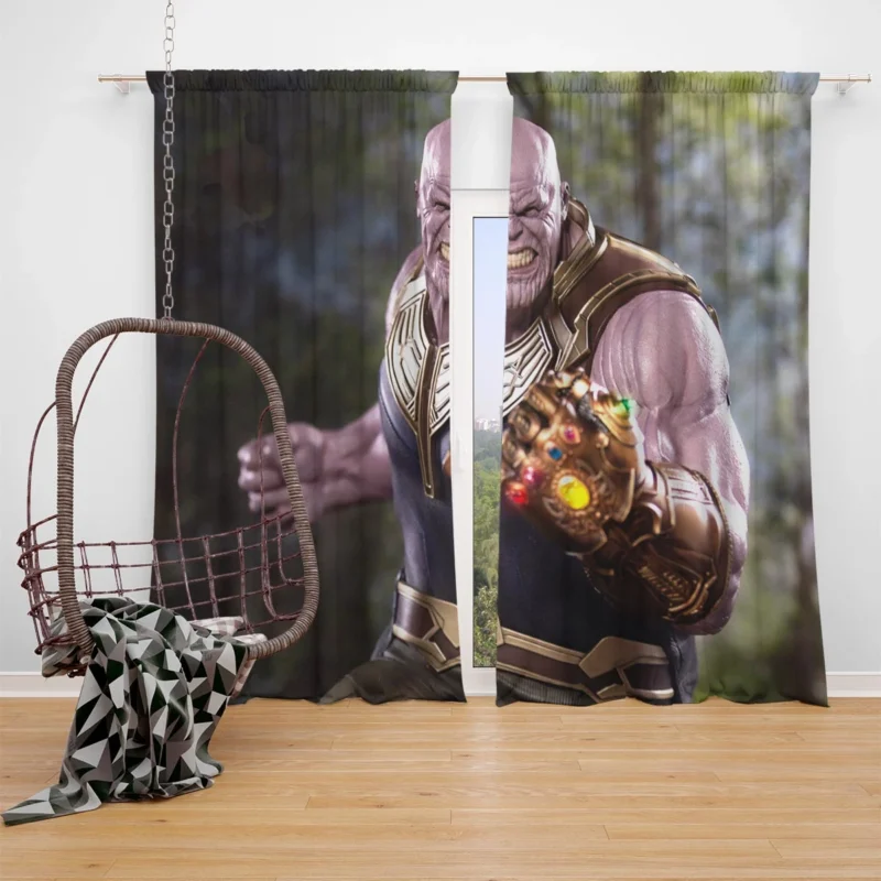 Thanos Comics: The Power of Infinity Gauntlet Window Curtain