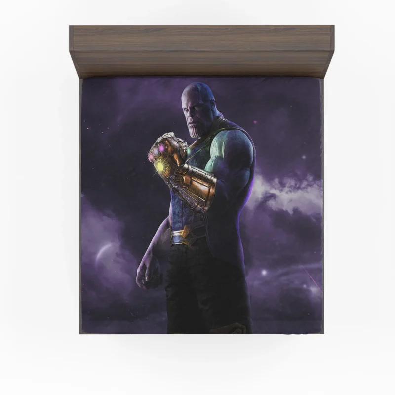 Thanos Reign in Avengers: Infinity War - A Villain Unleashed Fitted Sheet
