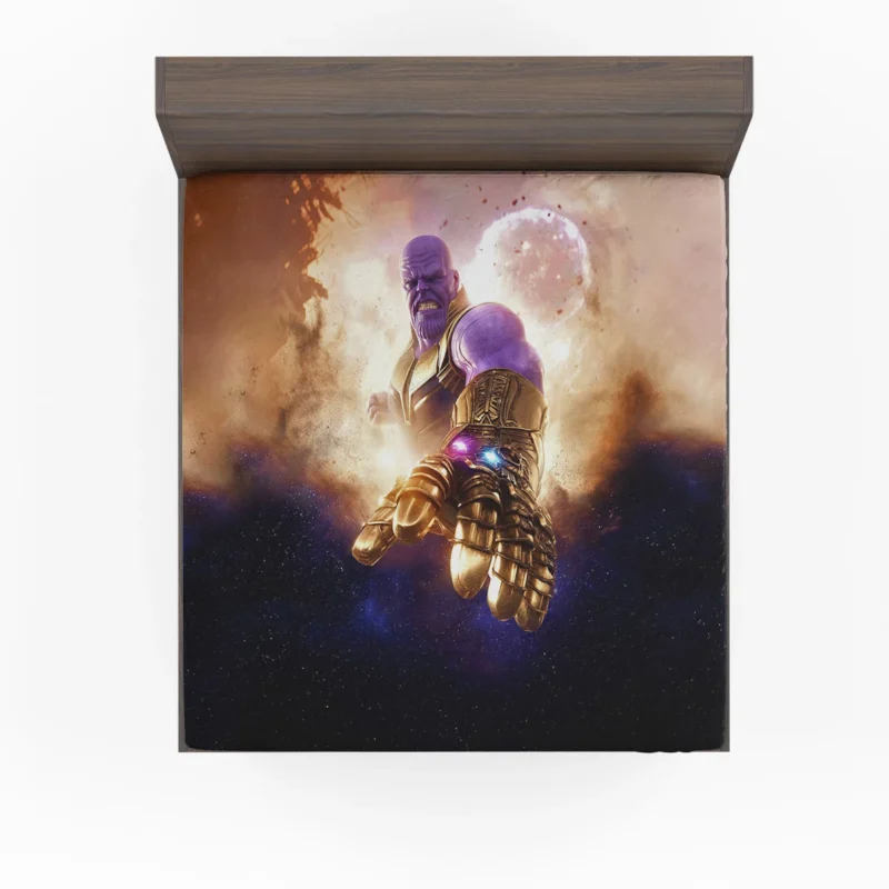 Thanos: The Formidable Foe in Avengers: Infinity War Fitted Sheet