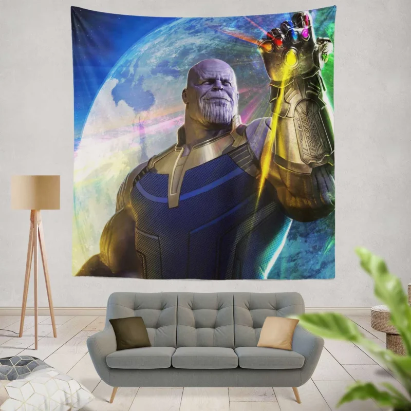 Thanos: The Mighty Villain in Avengers: Infinity War  Wall Tapestry
