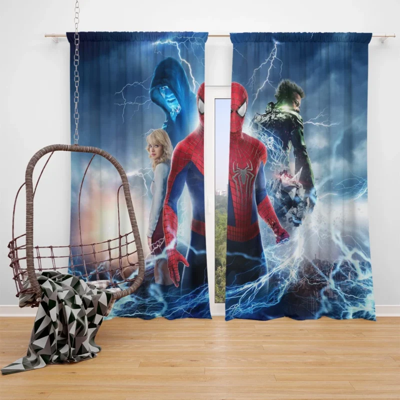 The Amazing Spider-Man 2: A Villainous Showdown Window Curtain