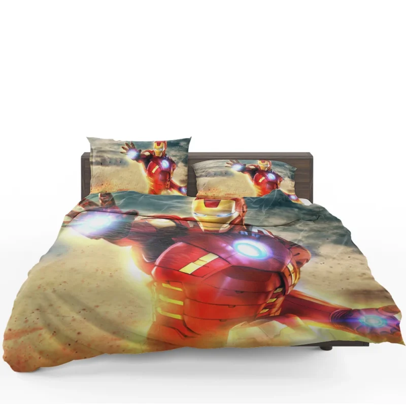 The Avengers: Assemble with Iron Man in Action Bedding Set