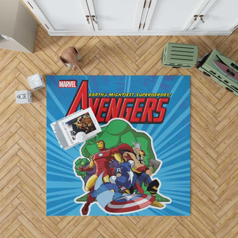 The Avengers: Earth Mightiest Heroes - A Heroic Saga Floor Rug