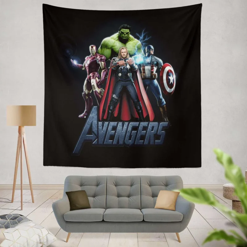 The Avengers: Earth Mightiest Heroes Unite  Wall Tapestry