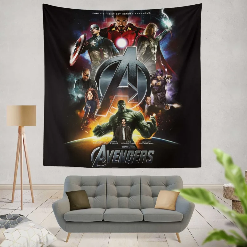 The Avengers Movie: Earth Mightiest Heroes Unite  Wall Tapestry