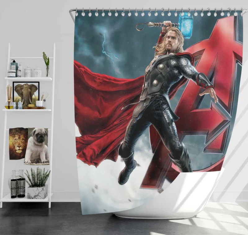 The Avengers: Thor Heroic Role Shower Curtain