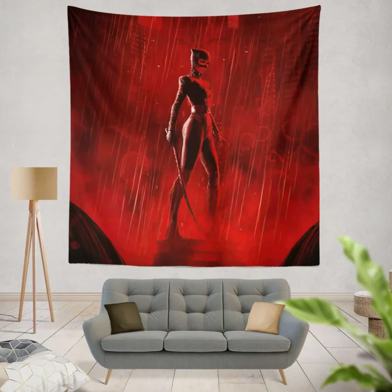 The Batman Movie: Catwoman Enigmatic Persona  Wall Tapestry