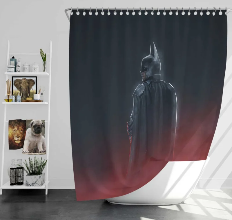 The Batman: Robert Pattinson Takes the Mantle Shower Curtain